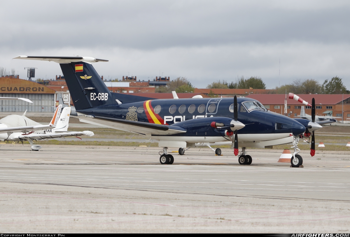 Spain - Police Beech Super King Air B200 EC-GBB at Madrid - Cuatro Vientos (LECU / LEVS), Spain
