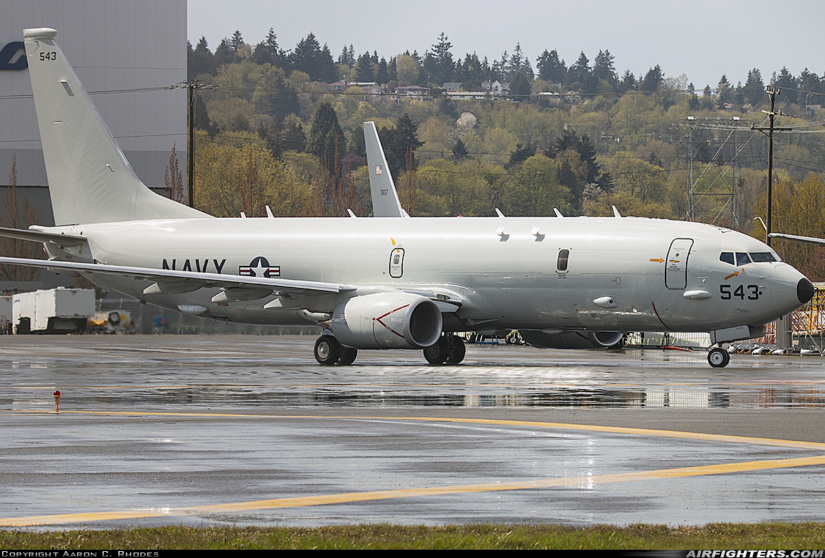 USA - Navy Boeing P-8A Poseidon (737-800ERX) 169543 at Seattle - Boeing Field / King County Int. (BFI / KBFI), USA