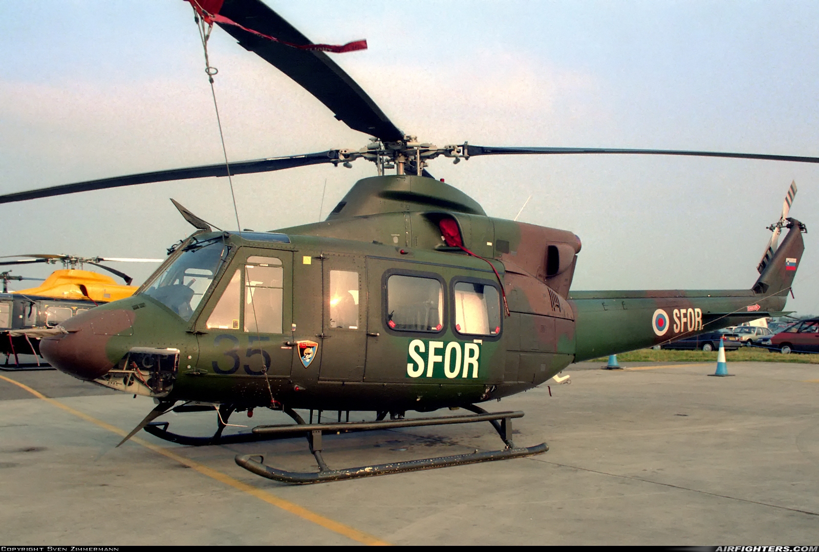 Slovenia - Air Force Bell 412EP H2-35 at Fairford (FFD / EGVA), UK