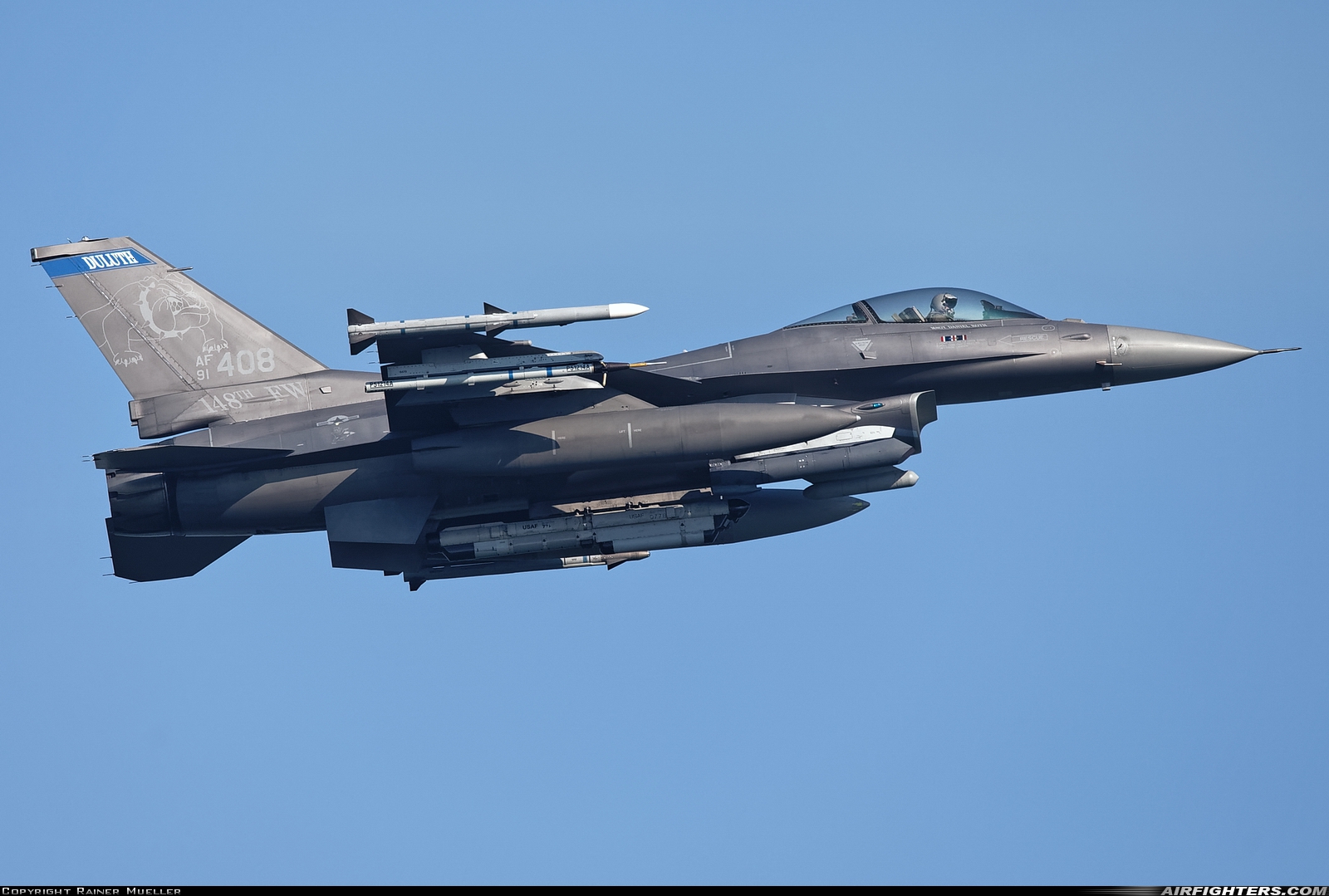 USA - Air Force General Dynamics F-16C Fighting Falcon 91-0408 at Leeuwarden (LWR / EHLW), Netherlands