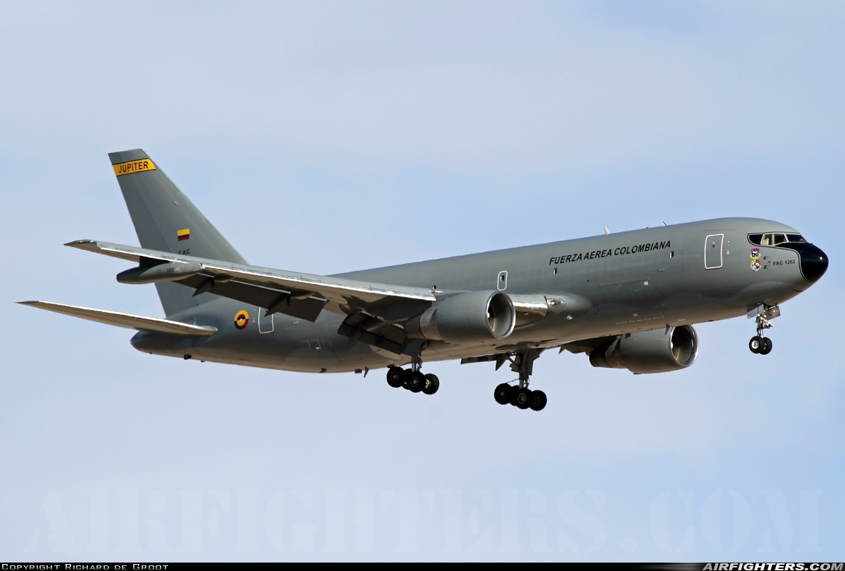 Colombia - Air Force Boeing KC-767 MMTT (767-2J6/ER) FAC1202 at Las Vegas - Nellis AFB (LSV / KLSV), USA