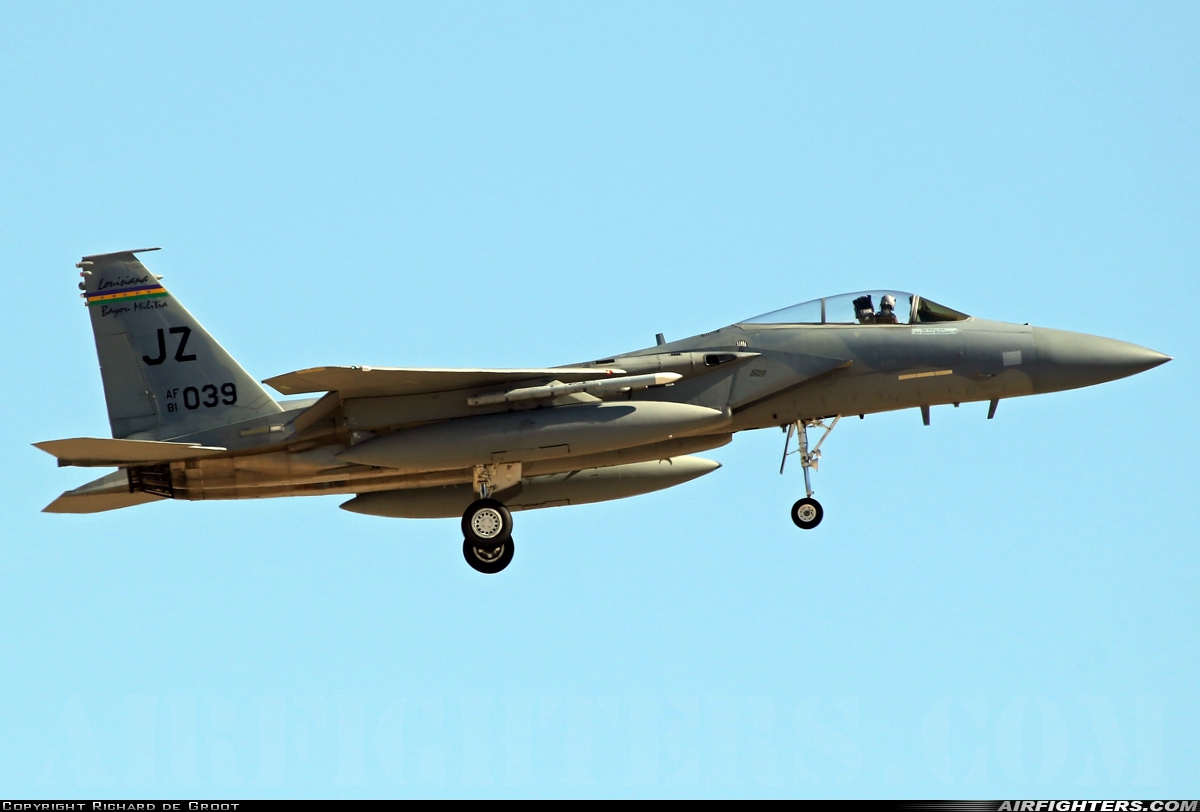 USA - Air Force McDonnell Douglas F-15C Eagle 81-0039 at Las Vegas - Nellis AFB (LSV / KLSV), USA