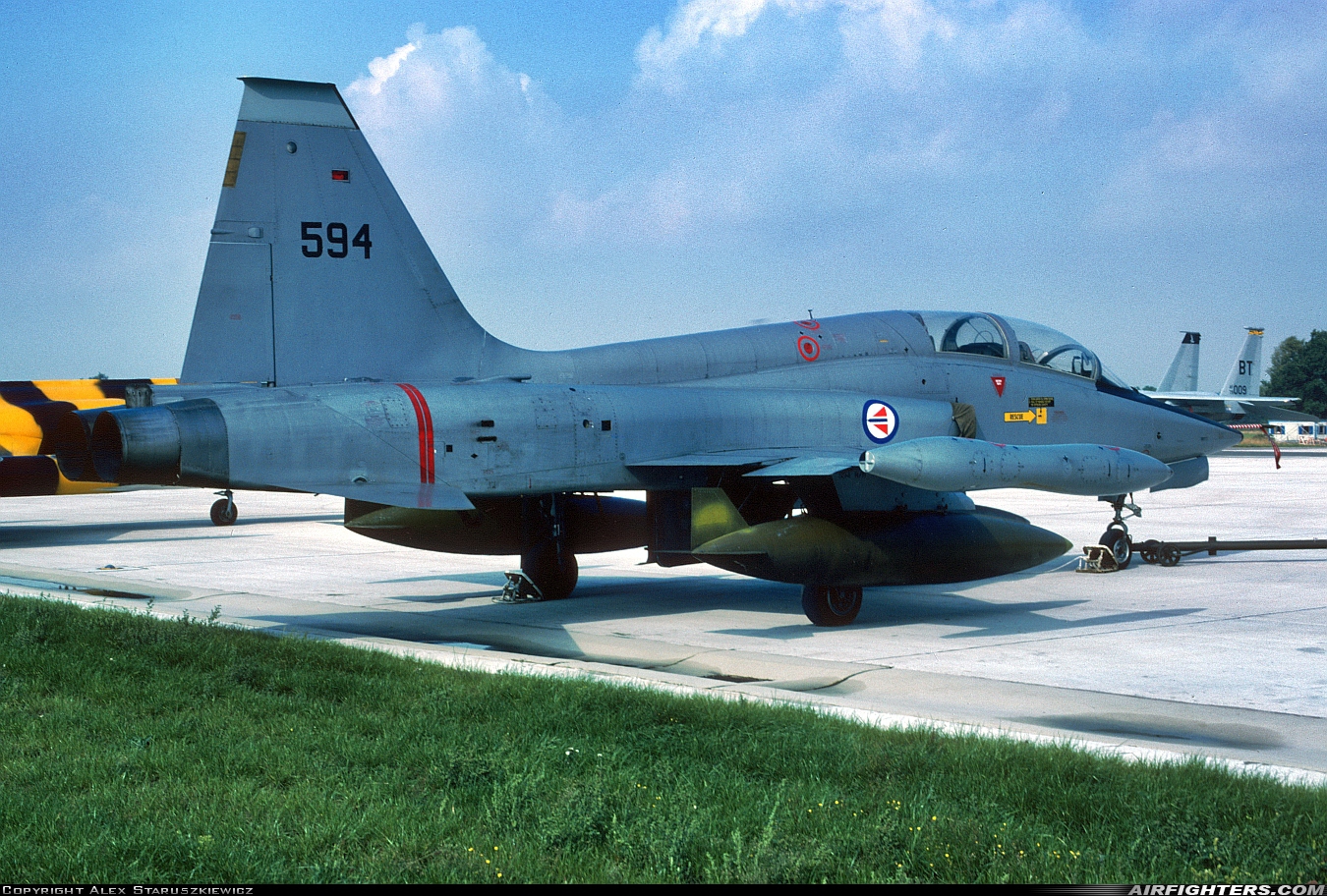Norway - Air Force Northrop F-5B Freedom Fighter 594 at Gutersloh (GUT / ETUO), Germany
