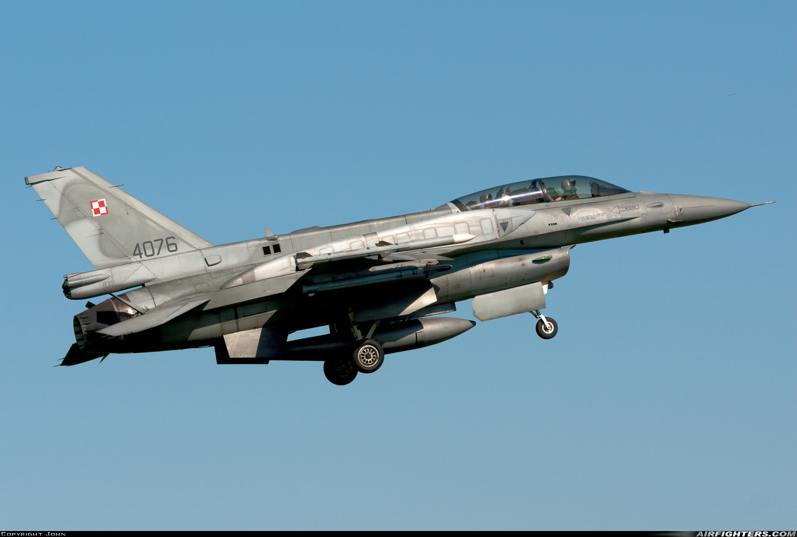 Poland - Air Force General Dynamics F-16D Fighting Falcon 4076 at Leeuwarden (LWR / EHLW), Netherlands