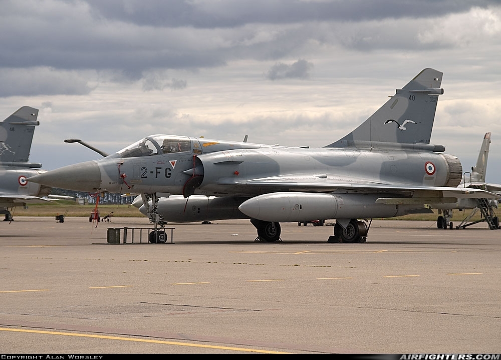 France - Air Force Dassault Mirage 2000C 40 / 2-FG at Leuchars (St. Andrews) (ADX / EGQL), UK