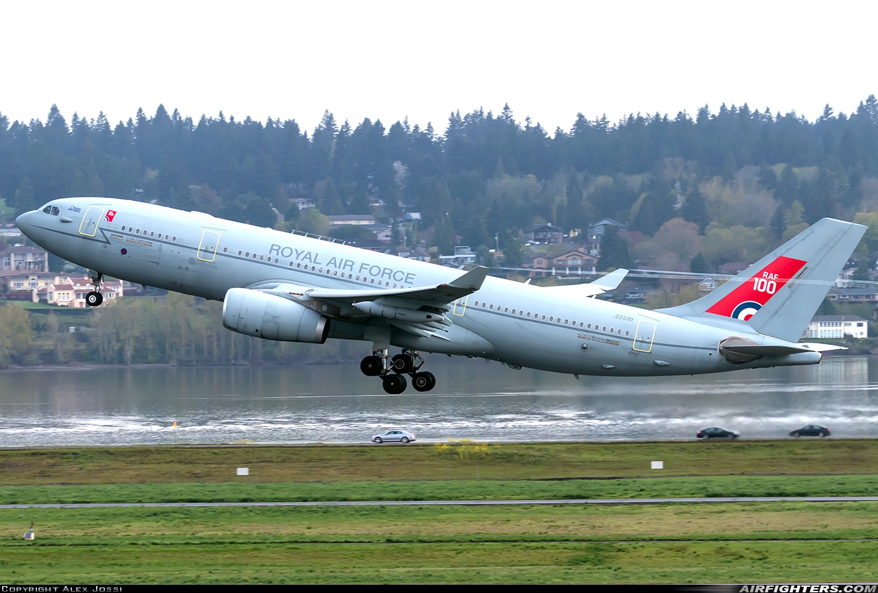 UK - Air Force Airbus Voyager KC2 (A330-243MRTT) ZZ330 at Portland - Int. (PDX / KPDX), USA