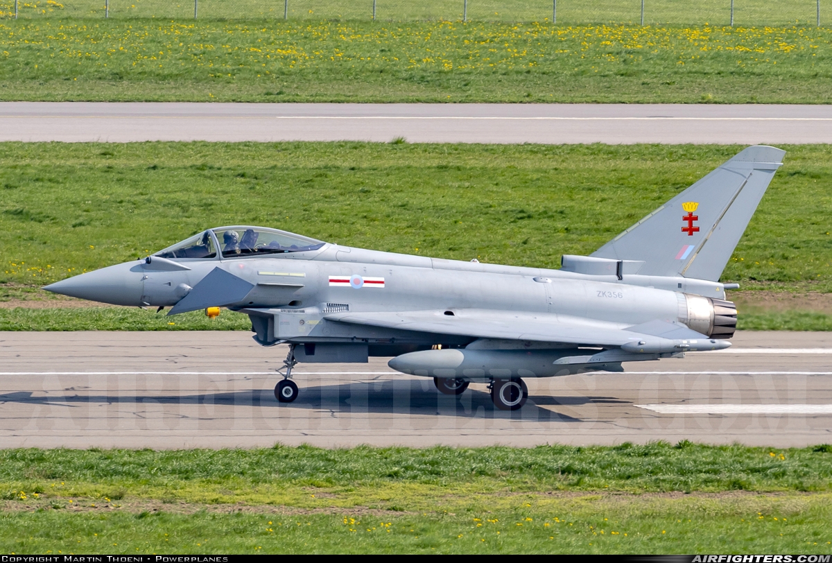 UK - Air Force Eurofighter Typhoon FGR4 ZK356 at Payerne (LSMP), Switzerland
