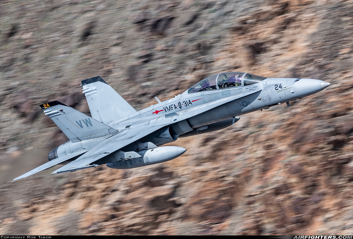 USA - Marines McDonnell Douglas F/A-18D Hornet 164061 at Off-Airport - Rainbow Canyon area, USA