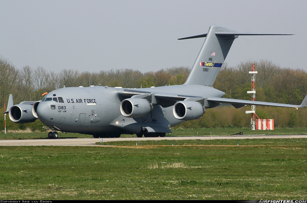 USA - Air Force Boeing C-17A Globemaster III 00-0183 at Leeuwarden (LWR / EHLW), Netherlands