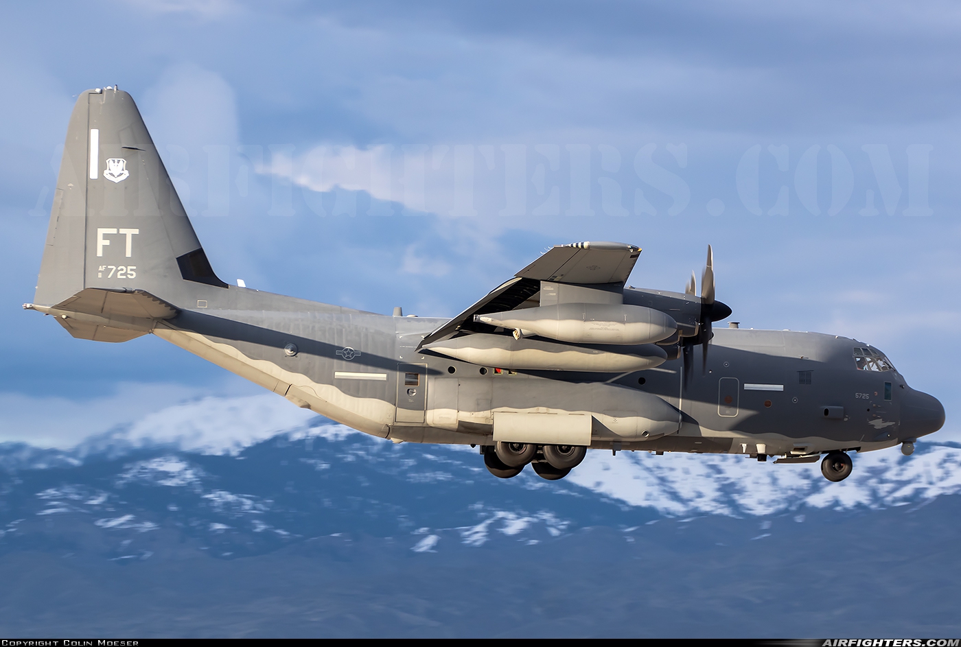 USA - Air Force Lockheed Martin HC-130J Hercules (L-382) 11-5725 at Boise - Air Terminal / Gowen Field (Municipal) (BOI / KBOI), USA