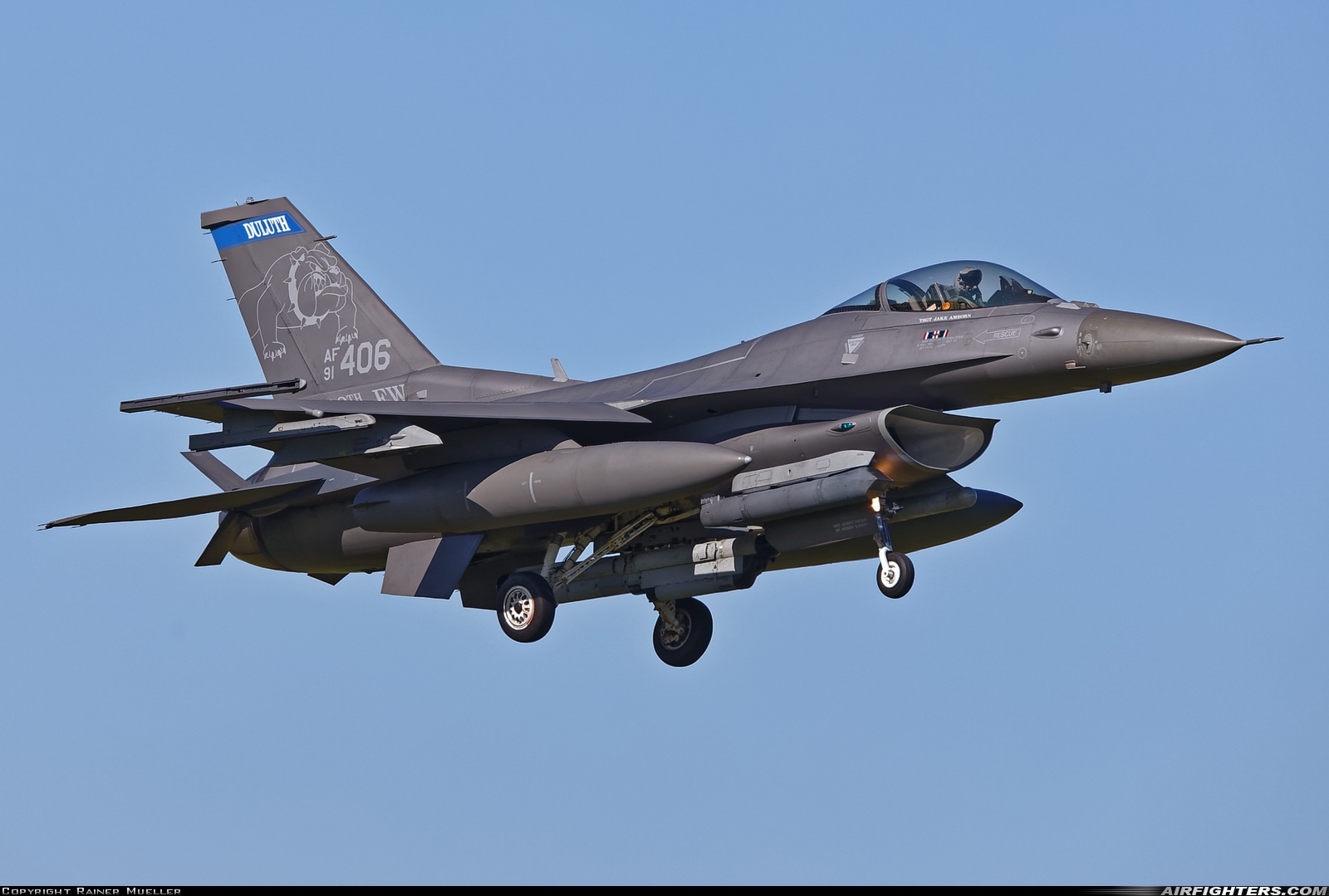USA - Air Force General Dynamics F-16C Fighting Falcon 91-0406 at Leeuwarden (LWR / EHLW), Netherlands