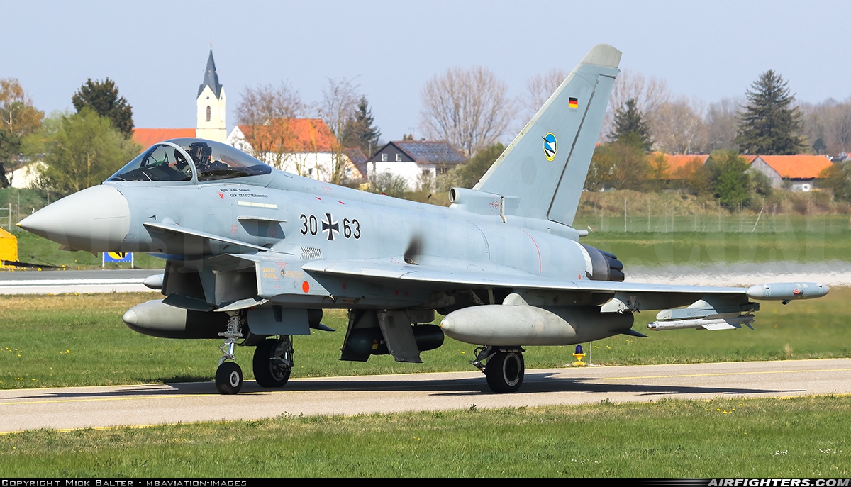Germany - Air Force Eurofighter EF-2000 Typhoon S 30+63 at Neuburg - Zell (ETSN), Germany