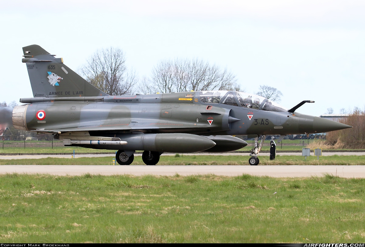 France - Air Force Dassault Mirage 2000D 635 at Leeuwarden (LWR / EHLW), Netherlands