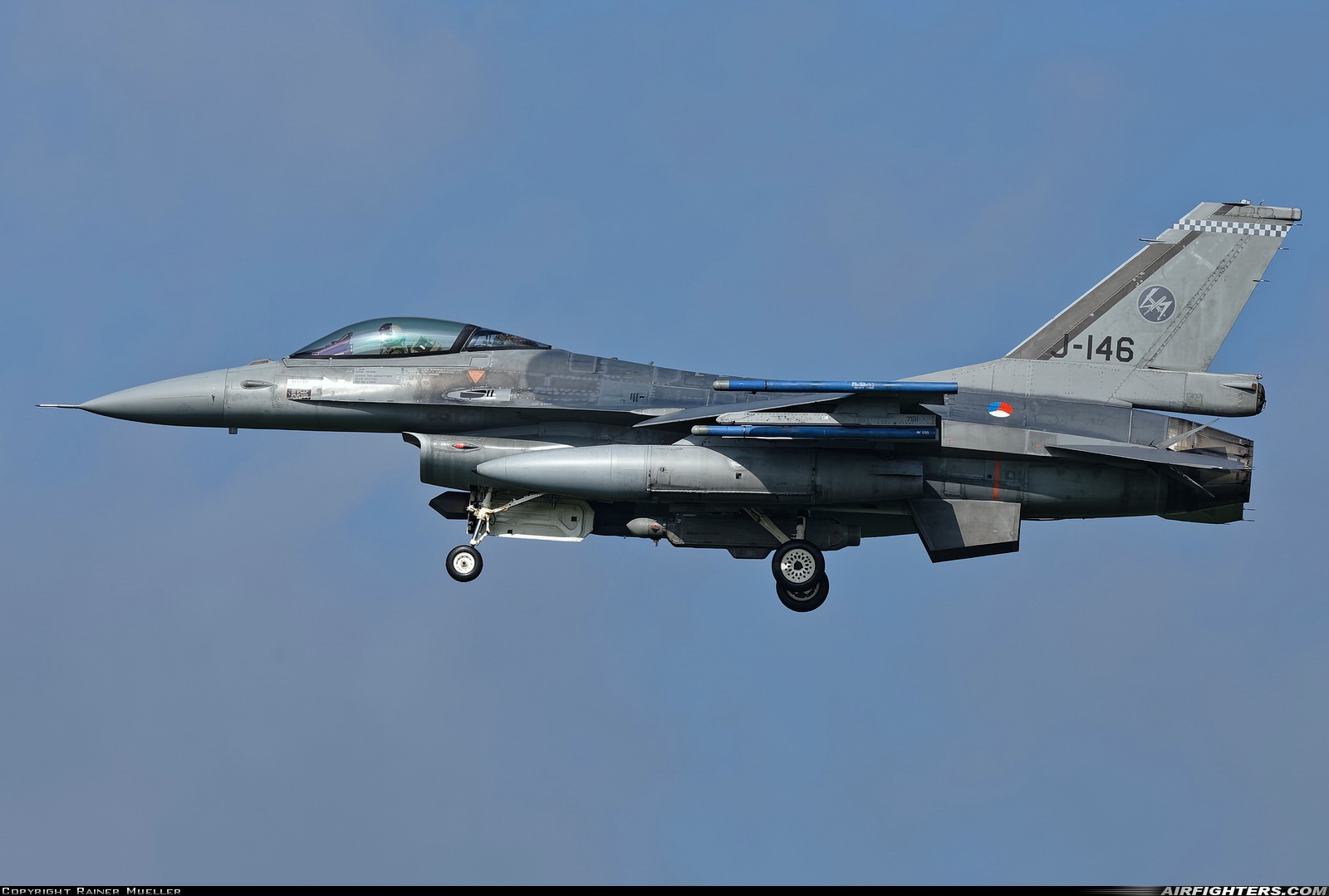 Netherlands - Air Force General Dynamics F-16AM Fighting Falcon J-146 at Leeuwarden (LWR / EHLW), Netherlands