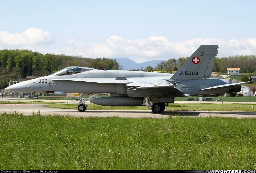 Switzerland - Air Force McDonnell Douglas F/A-18C Hornet J-5003 at Payerne (LSMP), Switzerland
