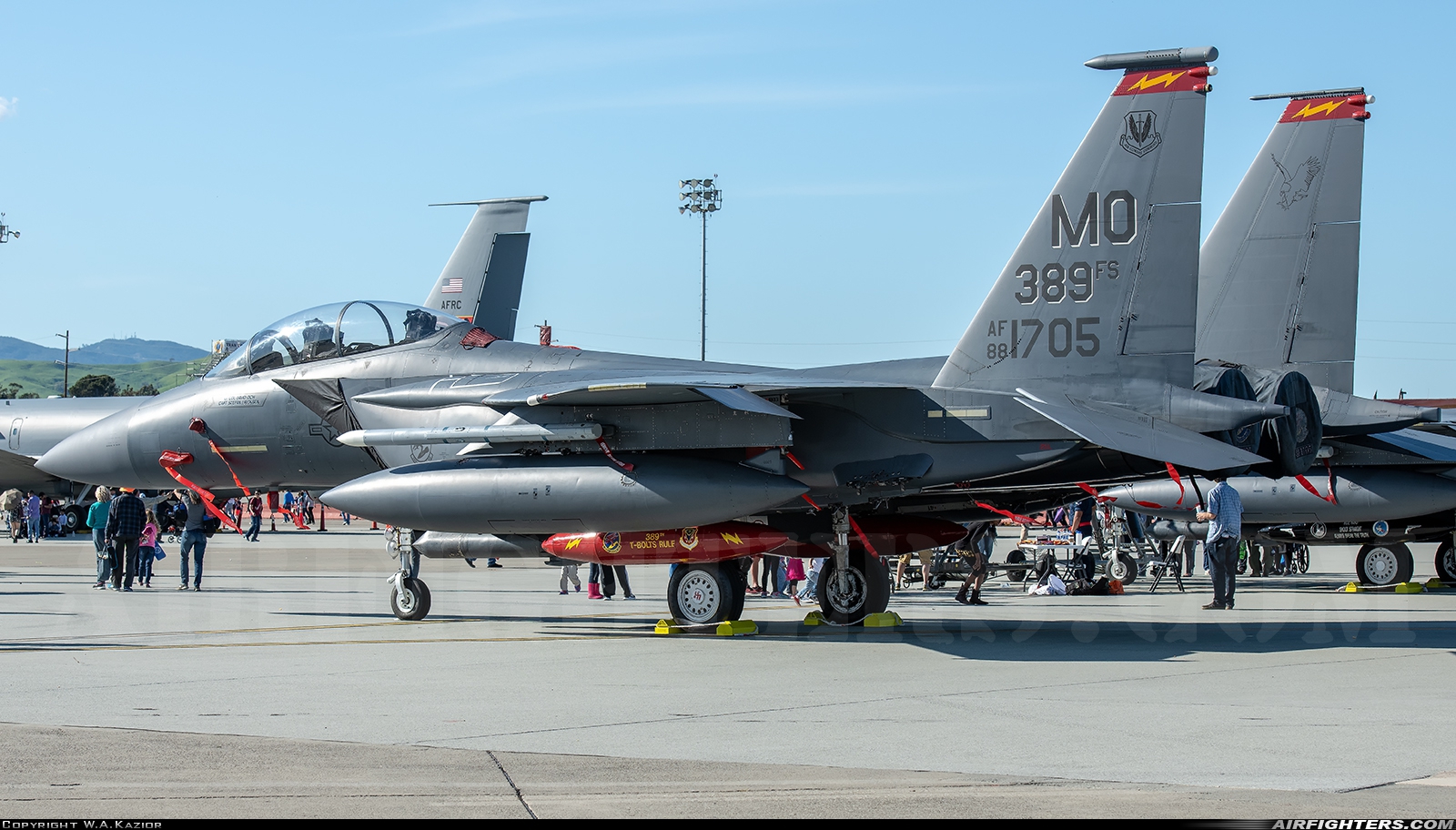 USA - Air Force McDonnell Douglas F-15E Strike Eagle 88-1705 at Fairfield - Travis AFB (SUU / KSUU), USA