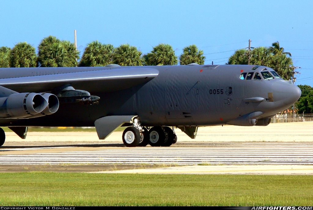 USA - Air Force Boeing B-52H Stratofortress 60-0055 at Aguadilla - Raphael Hernandez (Borinquen Field / Ramey AFB) (BQN / TJBQ), Puerto Rico
