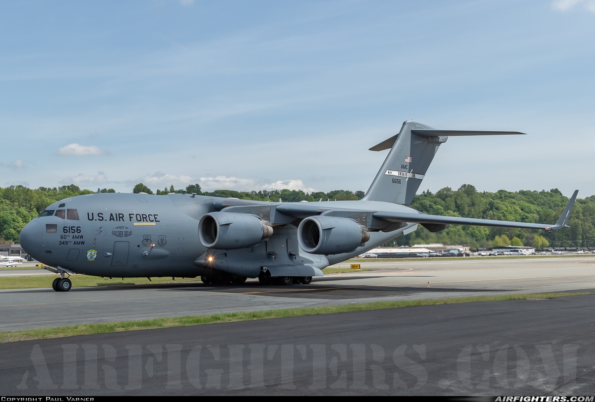 USA - Air Force Boeing C-17A Globemaster III 06-6156 at Seattle - Boeing Field / King County Int. (BFI / KBFI), USA