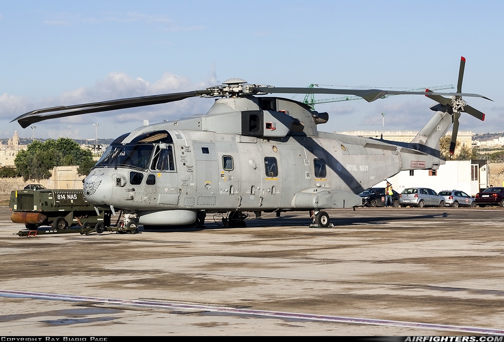 UK - Air Force AgustaWestland Merlin HM2 (Mk111) ZH857 at Luqa - Malta International (MLA / LMML), Malta