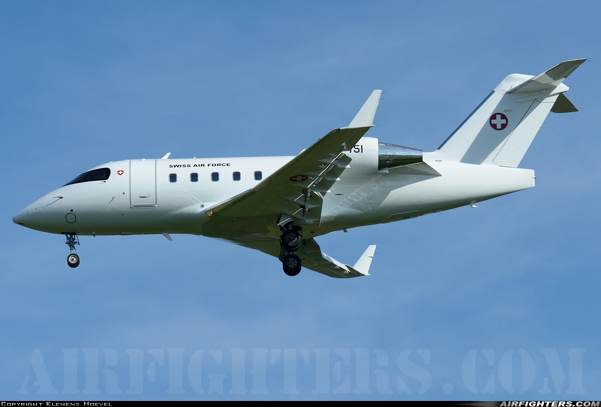Switzerland - Air Force Canadair CL-600-2B16 Challenger 604 T-751 at Munster / Osnabruck (- Greven) (FMO / EDDG), Germany