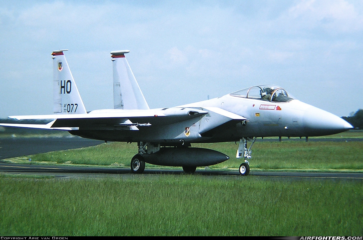 USA - Air Force McDonnell Douglas F-15A Eagle 77-0077 at Utrecht - Soesterberg (UTC / EHSB), Netherlands