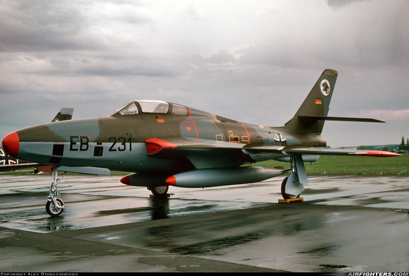 Germany - Air Force Republic RF-84F Thunderflash EB+231 at Erding (ETSE), Germany