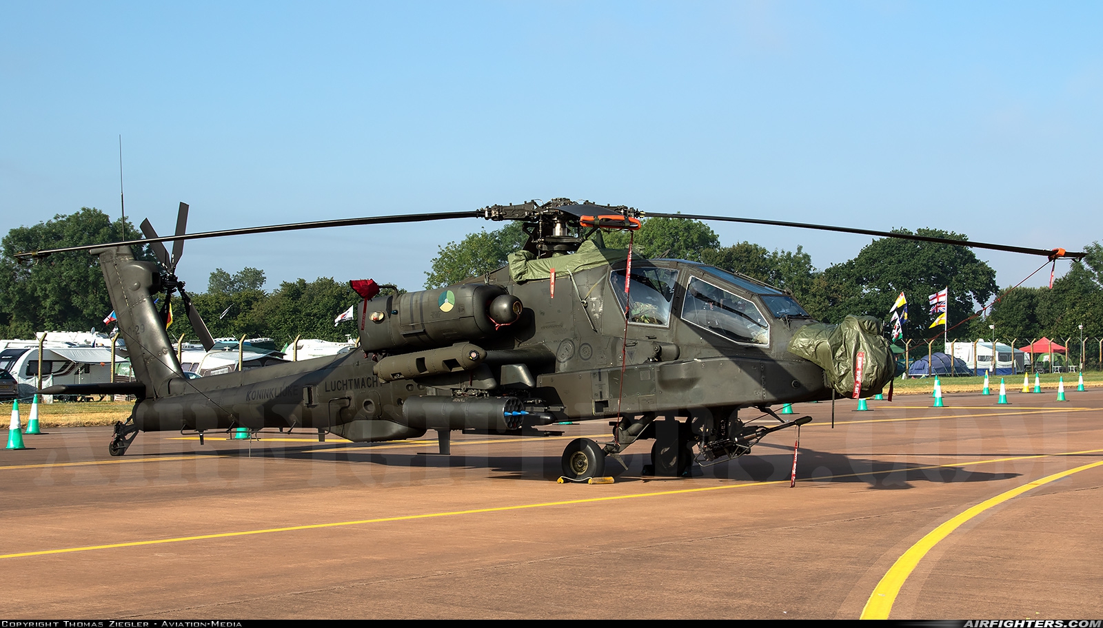Netherlands - Air Force Boeing AH-64DN Apache Longbow Q-29 at Fairford (FFD / EGVA), UK