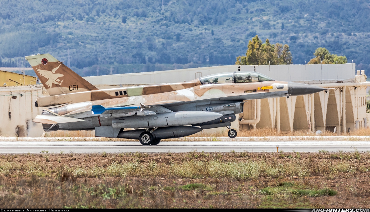 Israel - Air Force General Dynamics F-16D Fighting Falcon 061 at Ramat David (LLRD), Israel
