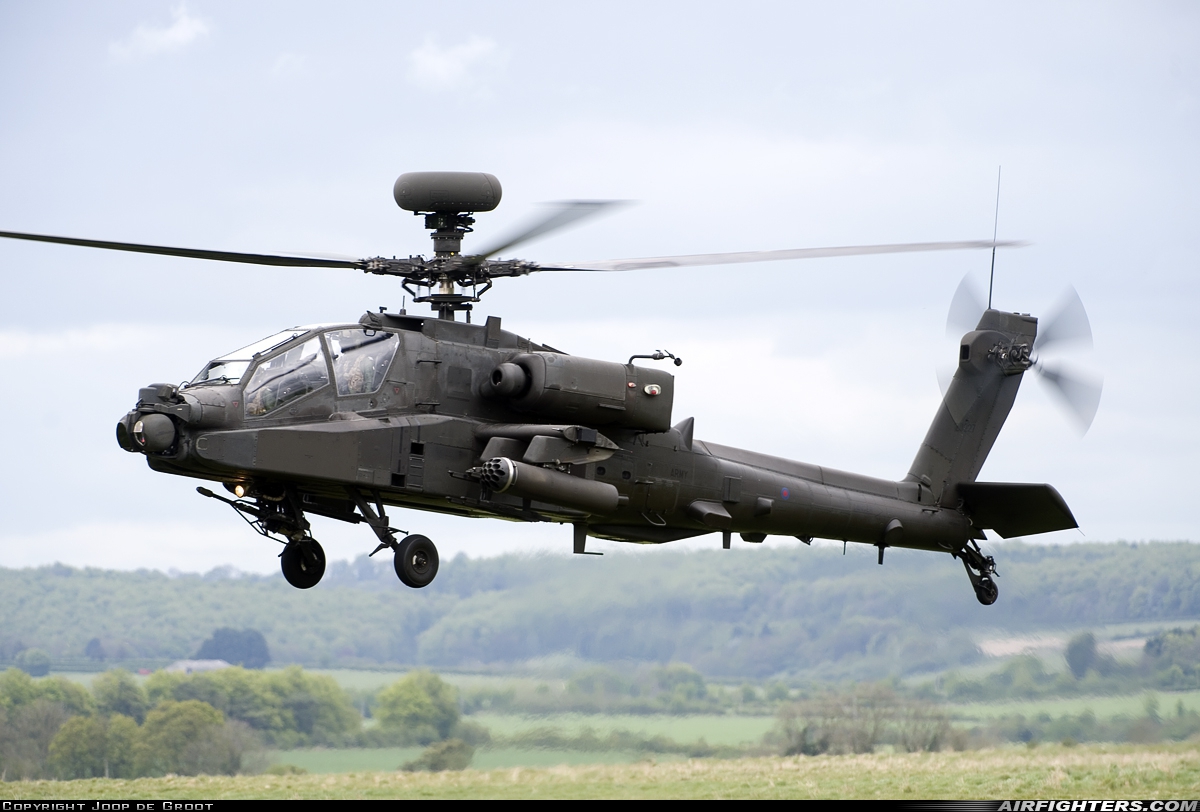 UK - Army Westland Apache AH1 (WAH-64D) ZJ227 at Off-Airport - Salisbury Plain, UK