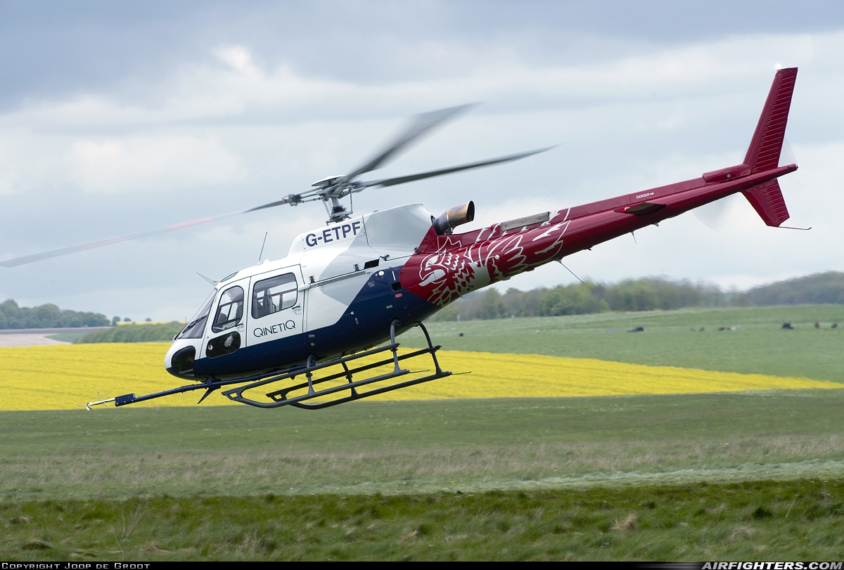 Company Owned - QinetiQ Aerospatiale AS-350B3 Ecureuil G-ETPF at Off-Airport - Salisbury Plain, UK