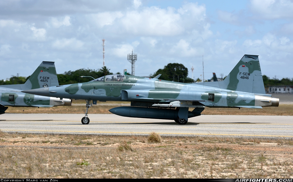 Brazil - Air Force Northrop F-5EM Tiger II 4846 at Natal - Augusto Severo (NAT / SBNT), Brazil