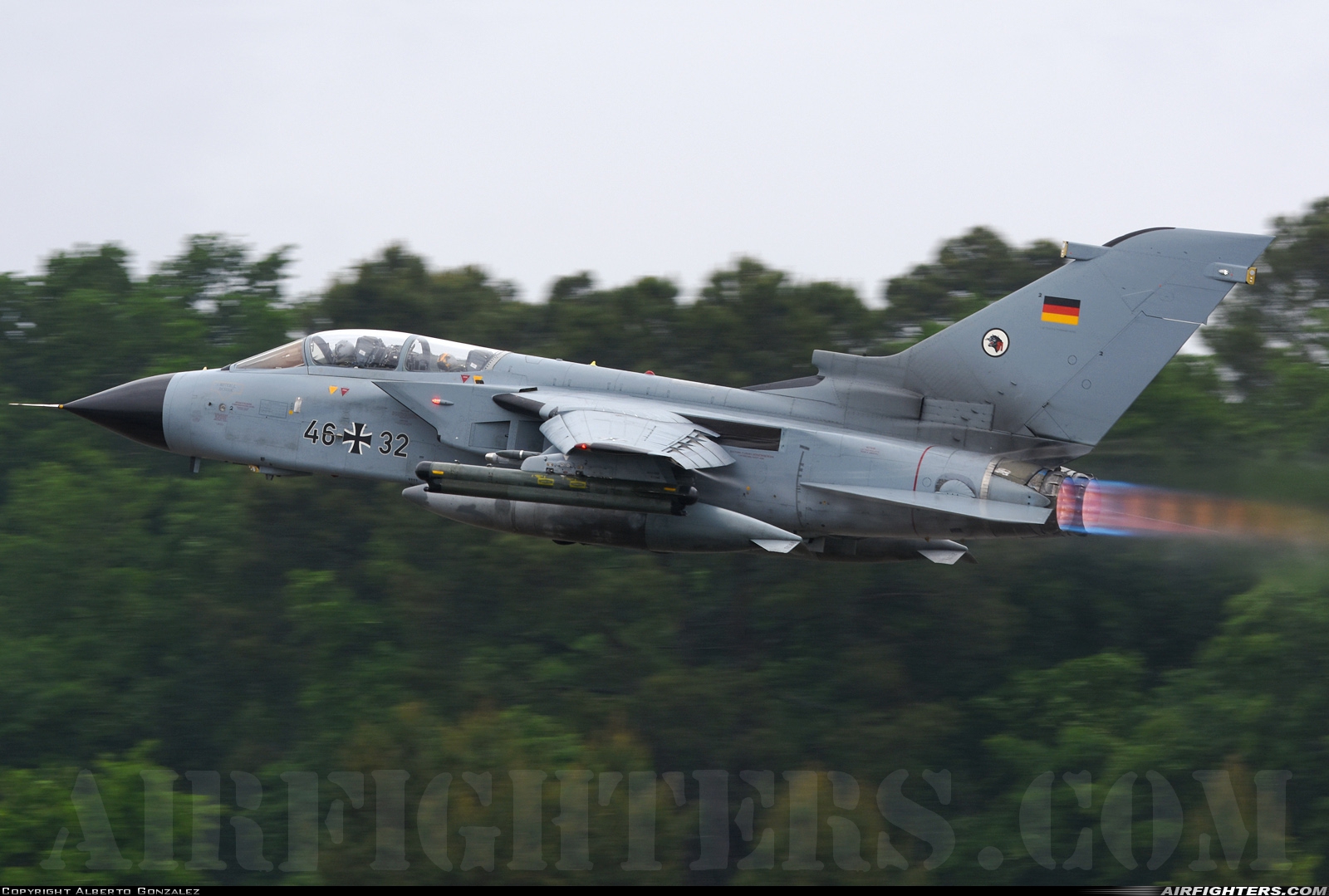 Germany - Air Force Panavia Tornado ECR 46+32 at Mont de Marsan (LFBM), France