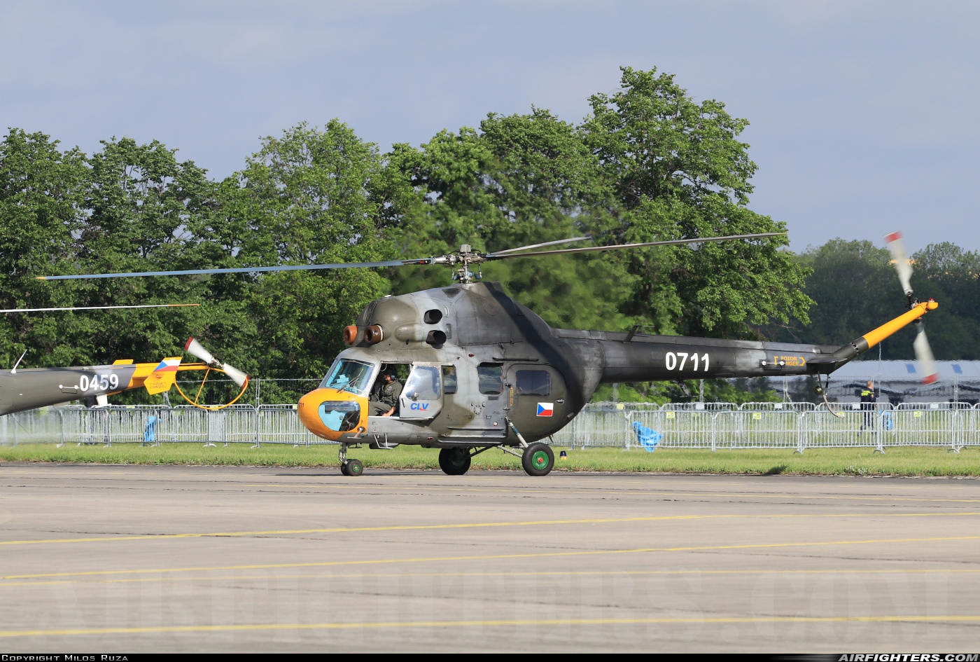 Czech Republic - Air Force Mil Mi-2 0711 at Hradec Kralove (LKHK), Czech Republic