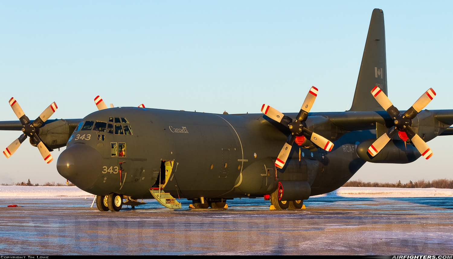 Canada - Air Force Lockheed C-130H-30 Hercules (L-382) 130343 at Greater Moncton Int. Airport (YQM / CYQM), Canada