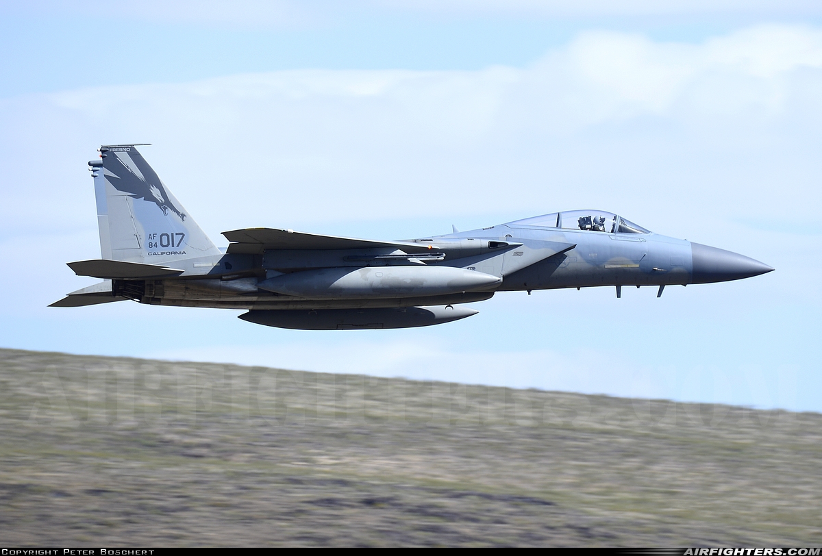 USA - Air Force McDonnell Douglas F-15C Eagle 84-0017 at Off-Airport - Rainbow Canyon area, USA