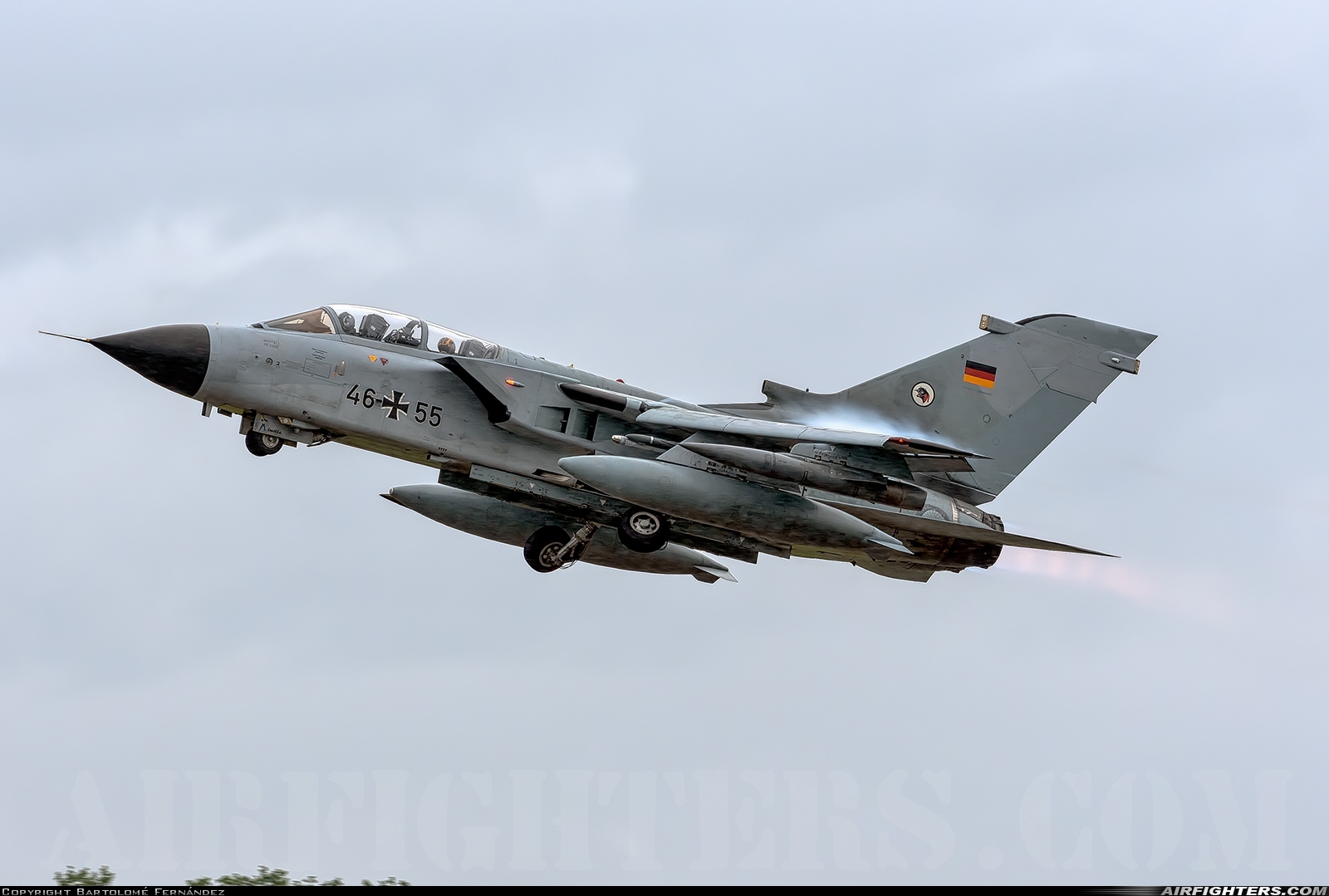 Germany - Air Force Panavia Tornado ECR 46+55 at Mont de Marsan (LFBM), France
