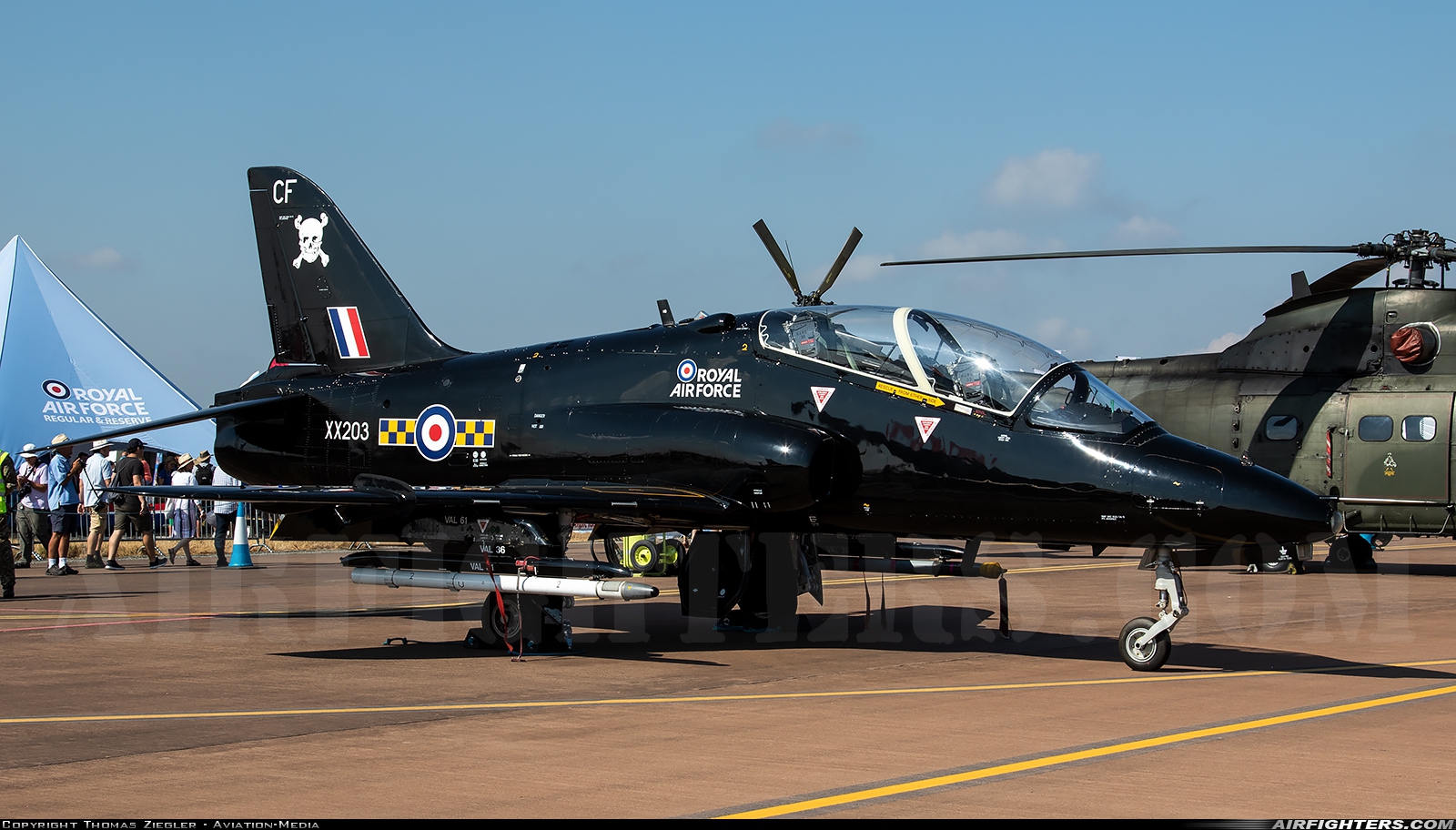 UK - Air Force British Aerospace Hawk T.1A XX203 at Fairford (FFD / EGVA), UK