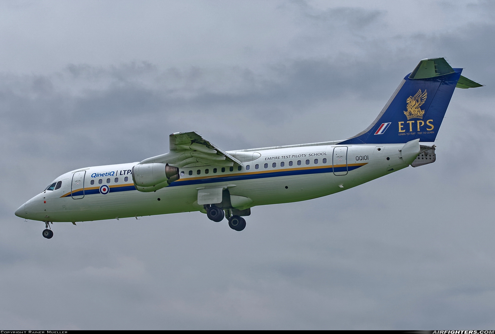 Company Owned - QinetiQ British Aerospace BAe-146-RJ100 QQ101 at Leeuwarden (LWR / EHLW), Netherlands