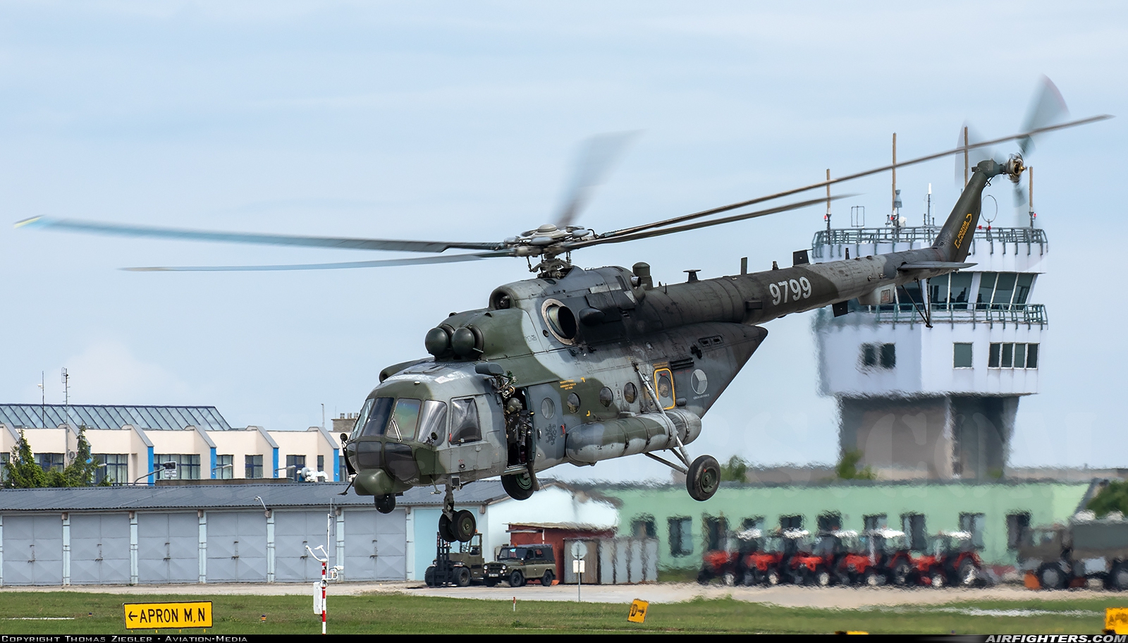 Czech Republic - Air Force Mil Mi-171Sh 9799 at Namest nad Oslavou (LKNA), Czech Republic