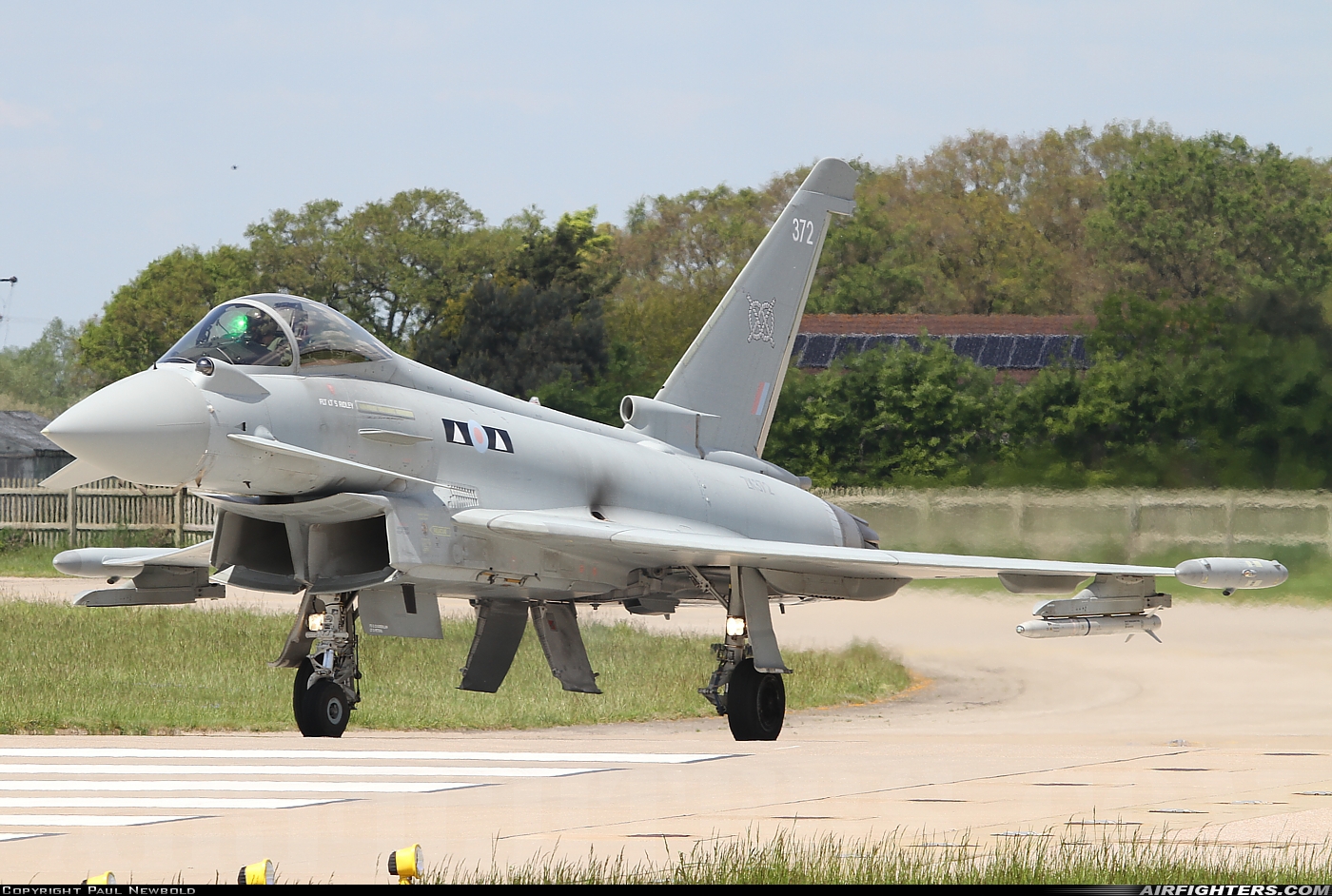 UK - Air Force Eurofighter Typhoon FGR4 ZK372 at Coningsby (EGXC), UK
