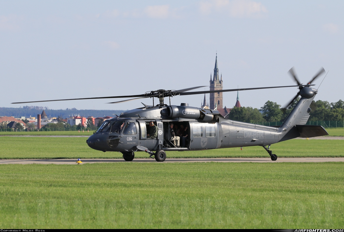 Company Owned - Slovak Training Academy Sikorsky UH-60A Black Hawk (S-70A) OM-BHK at Caslav (LKCV), Czech Republic