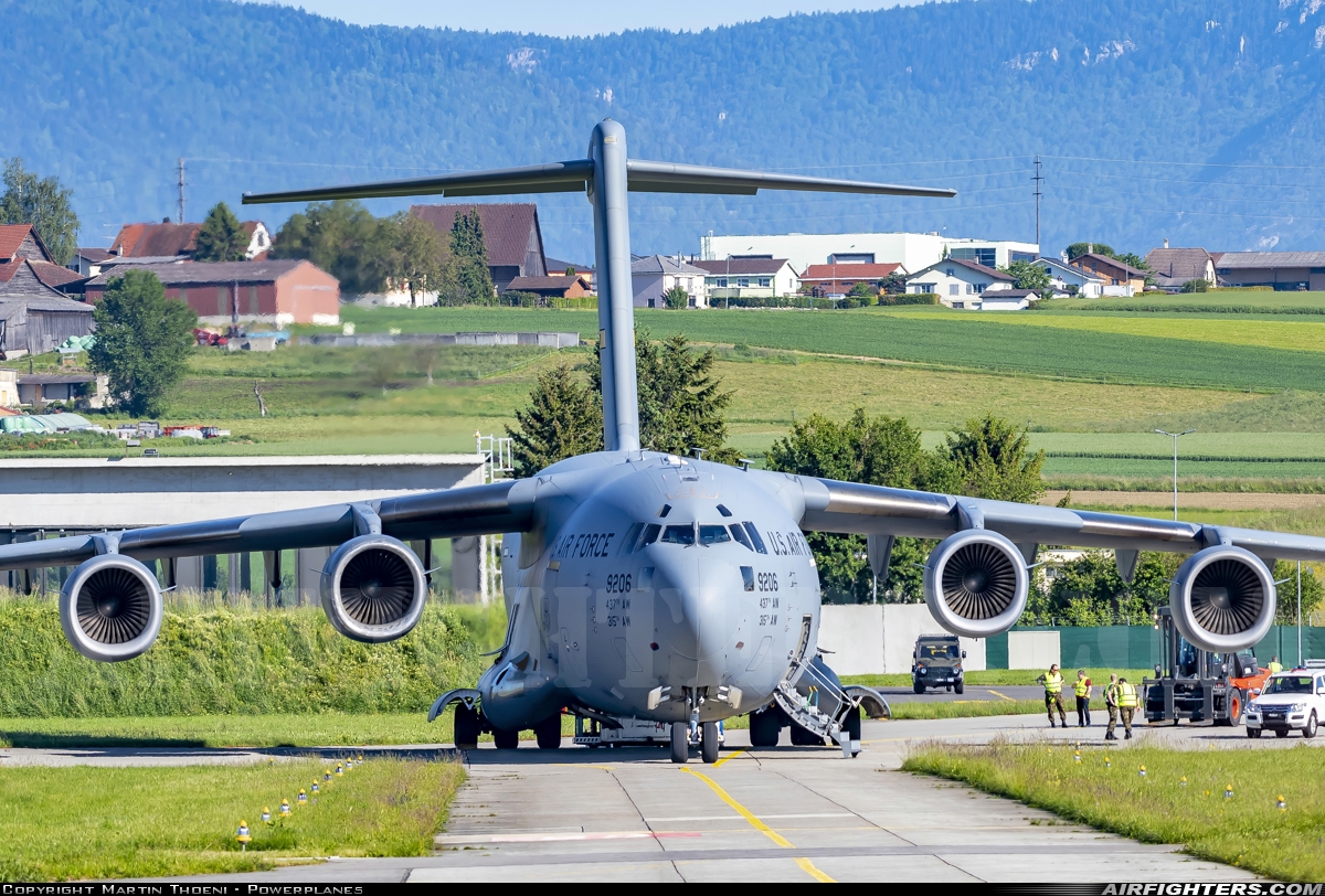USA - Air Force Boeing C-17A Globemaster III 09-9206 at Payerne (LSMP), Switzerland
