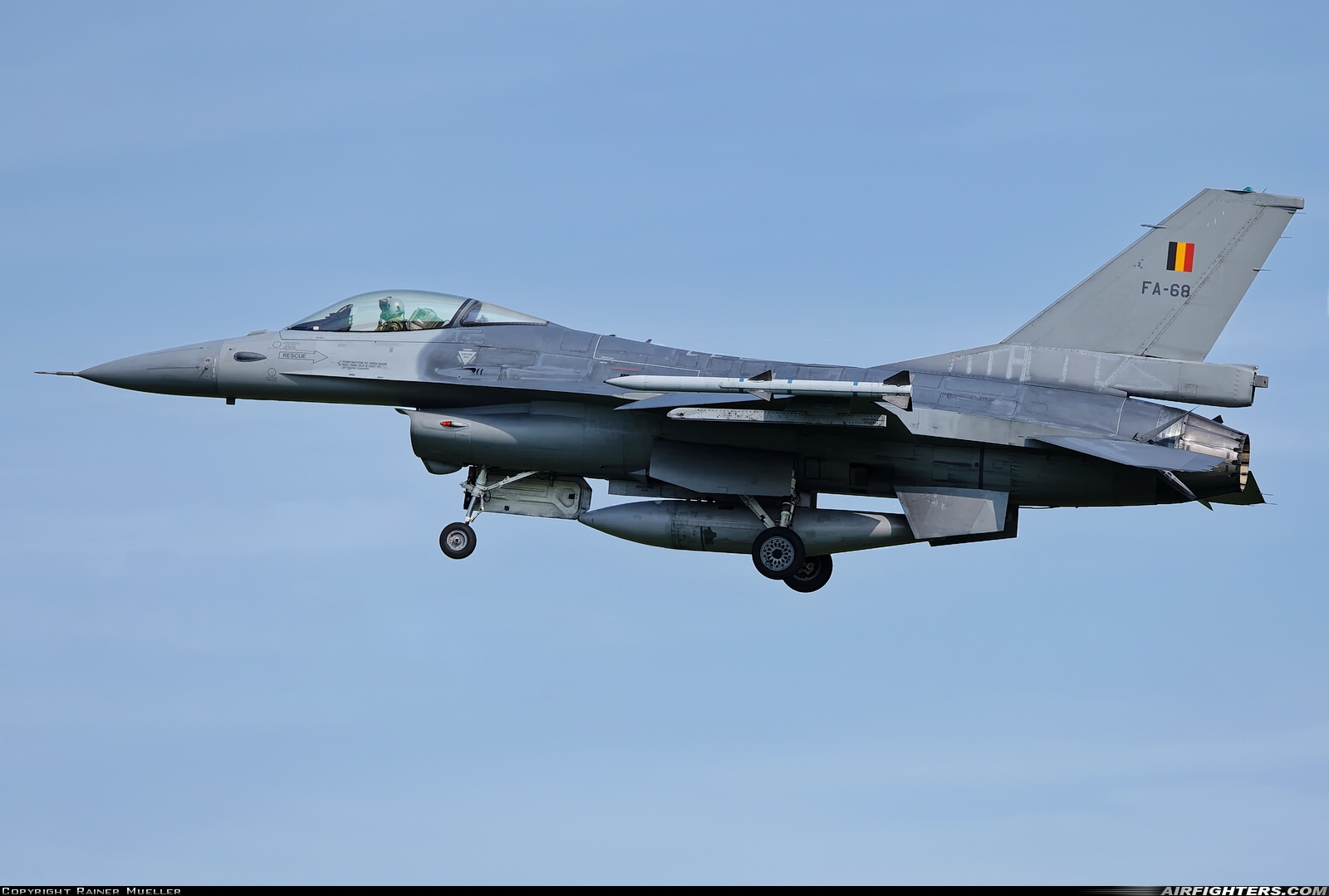 Belgium - Air Force General Dynamics F-16AM Fighting Falcon FA-68 at Leeuwarden (LWR / EHLW), Netherlands