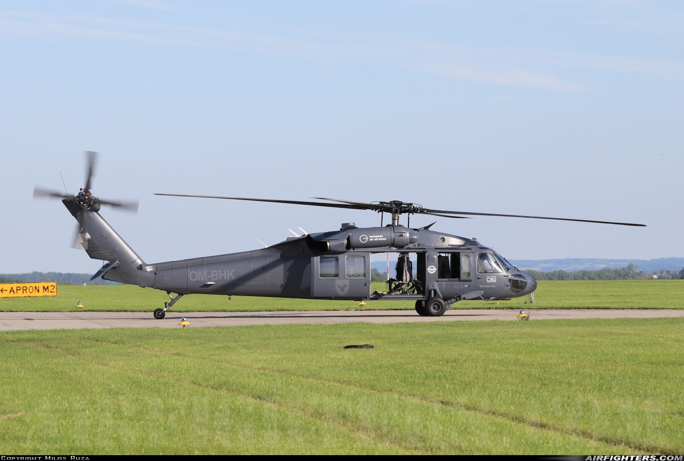 Company Owned - Slovak Training Academy Sikorsky UH-60A Black Hawk (S-70A) OM-BHK at Caslav (LKCV), Czech Republic