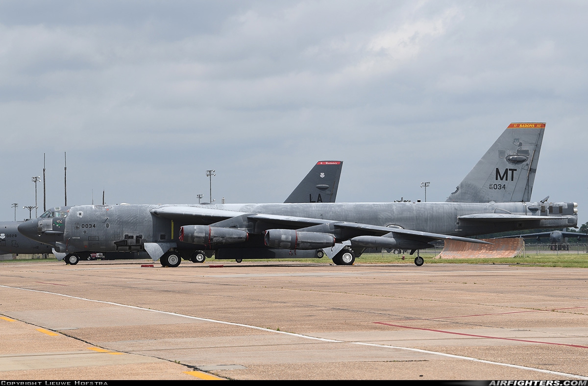 USA - Air Force Boeing B-52H Stratofortress 60-0034 at Bossier City - Barksdale AFB (BAD / KBAD), USA