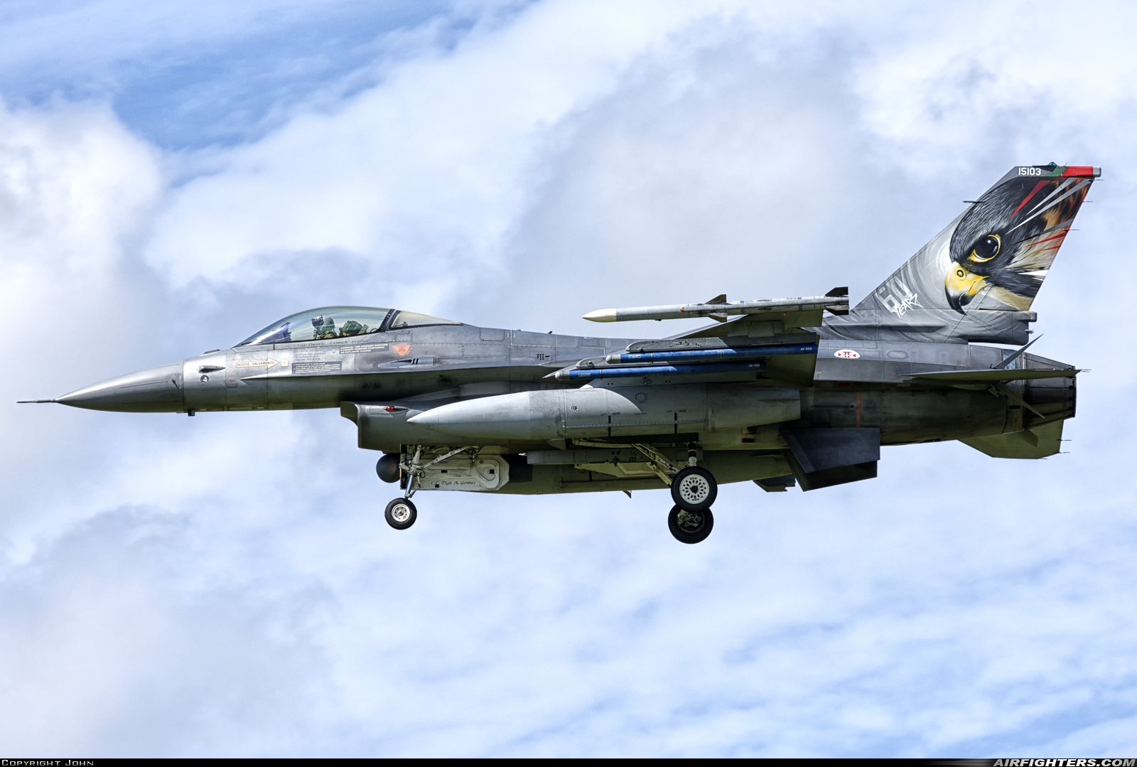 Portugal - Air Force General Dynamics F-16AM Fighting Falcon 15103 at Leeuwarden (LWR / EHLW), Netherlands