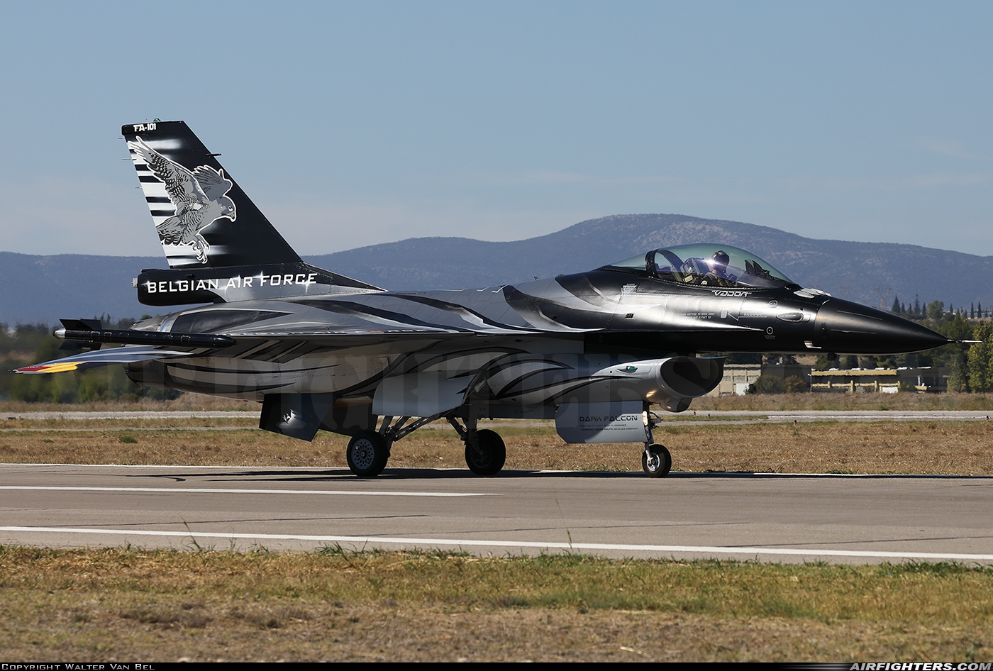 Belgium - Air Force General Dynamics F-16AM Fighting Falcon FA-101 at Tanagra (LGTG), Greece