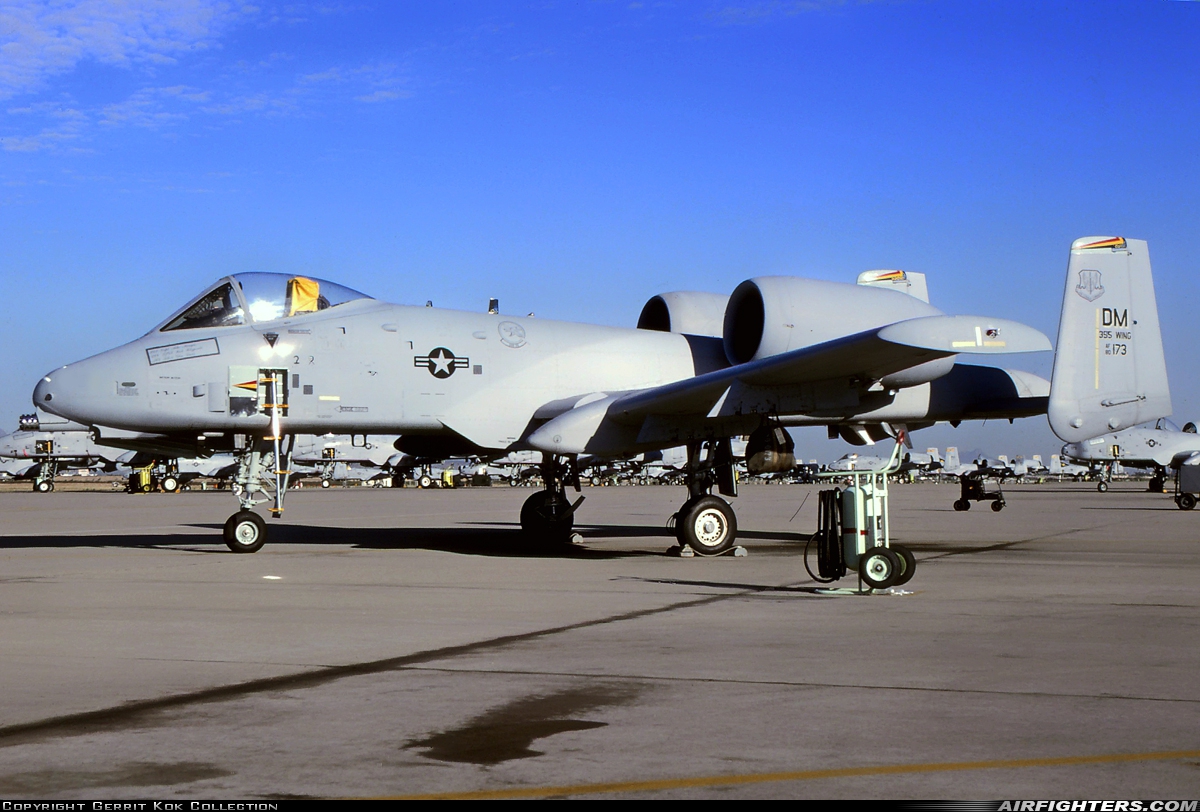 USA - Air Force Fairchild A-10A Thunderbolt II 80-0173 at Tucson - Davis-Monthan AFB (DMA / KDMA), USA