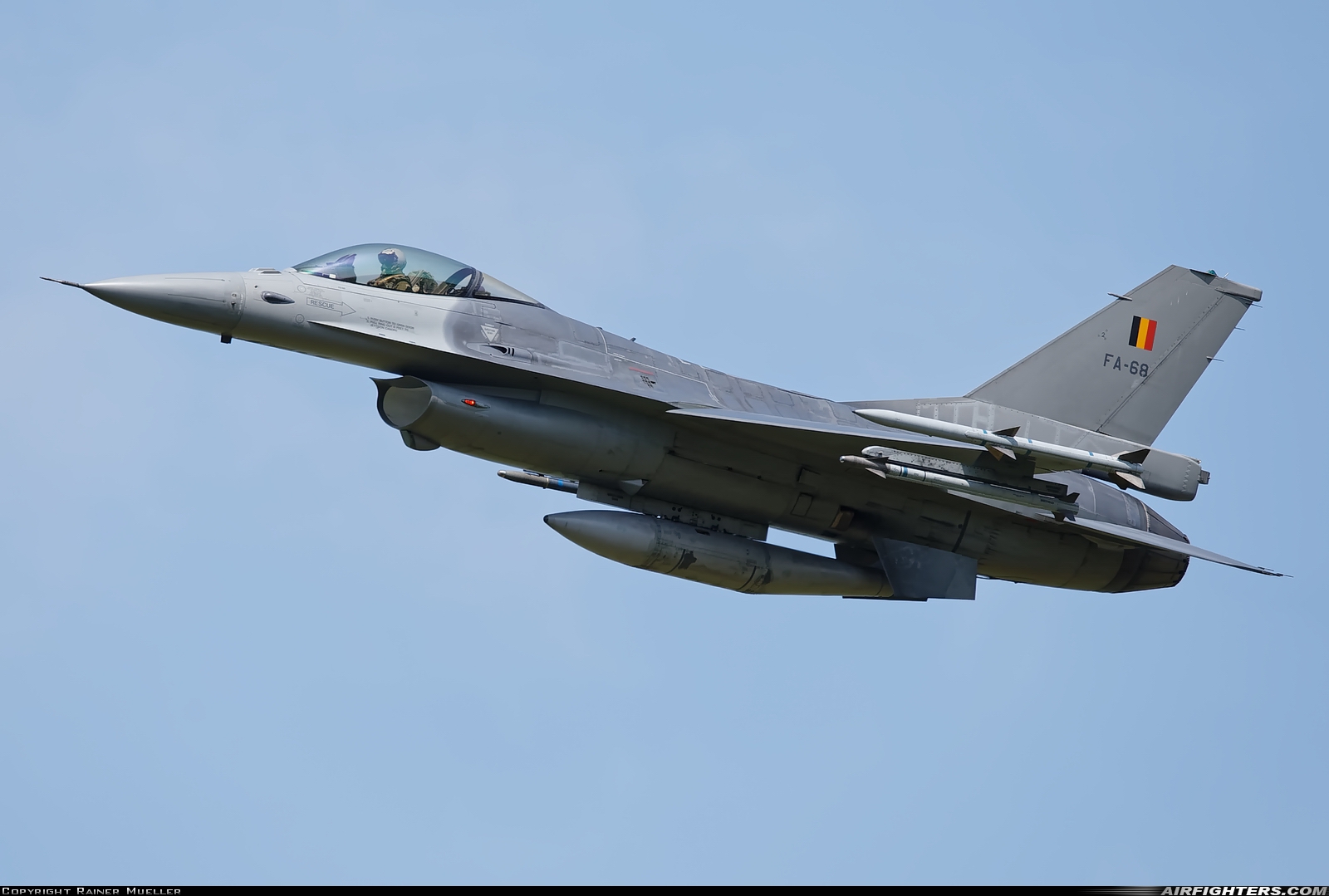 Belgium - Air Force General Dynamics F-16AM Fighting Falcon FA-68 at Leeuwarden (LWR / EHLW), Netherlands