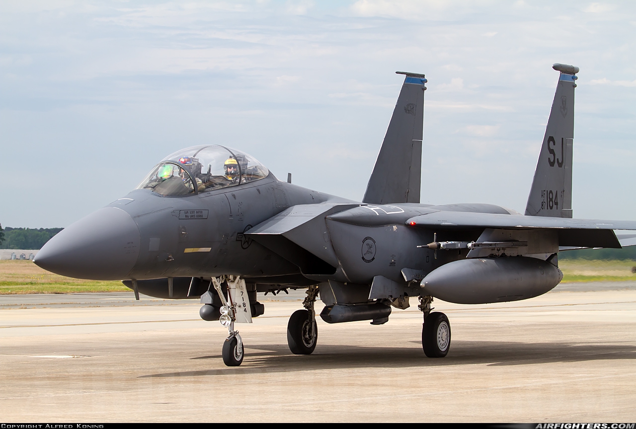 USA - Air Force McDonnell Douglas F-15E Strike Eagle 87-0184 at Goldsboro - Seymour Johnson AFB (GSB / KGSB), USA